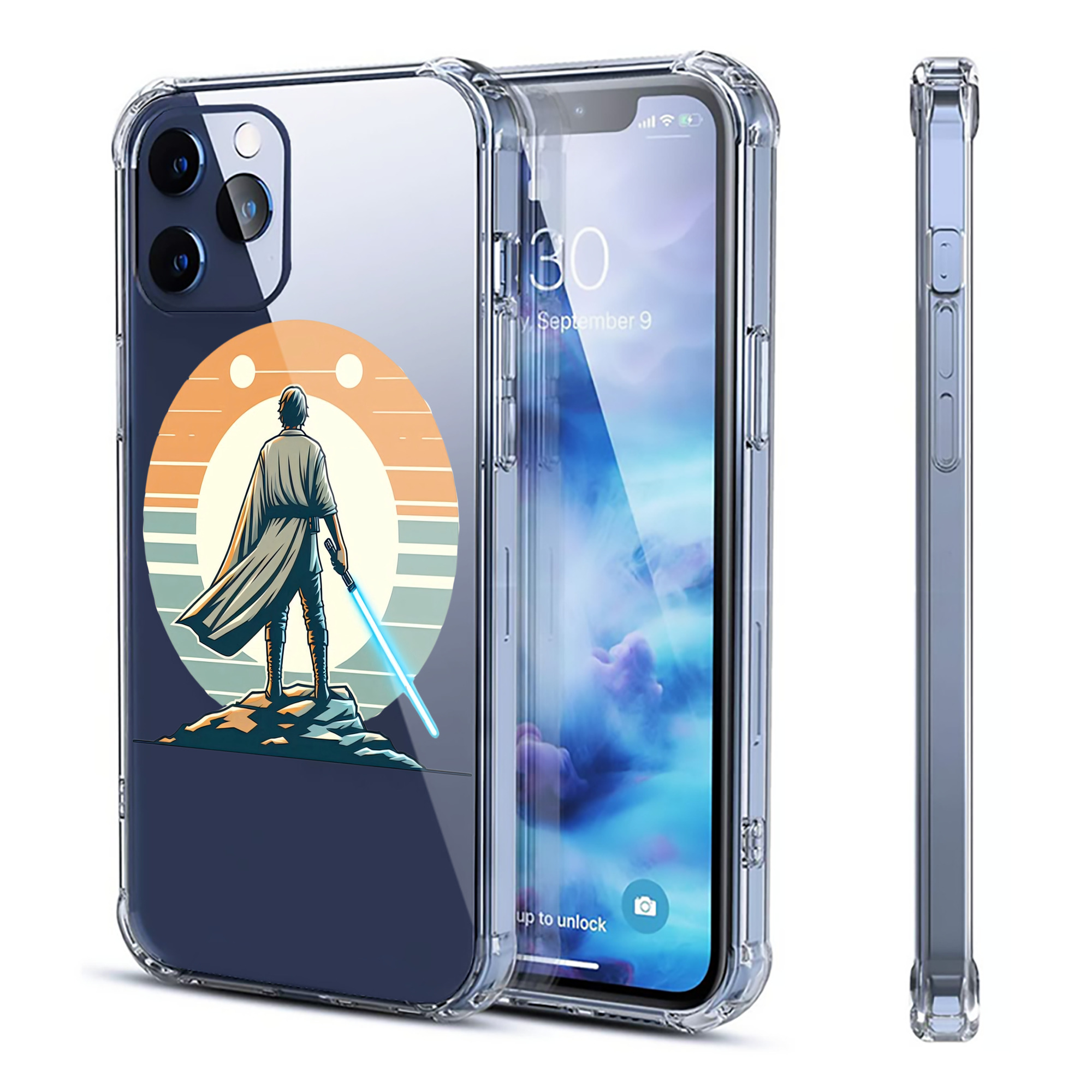 （画像用） スター・ウォーズ Star Wars 【iPhone 12シリーズ対応】透明スマホケース（クリアソフトケース）